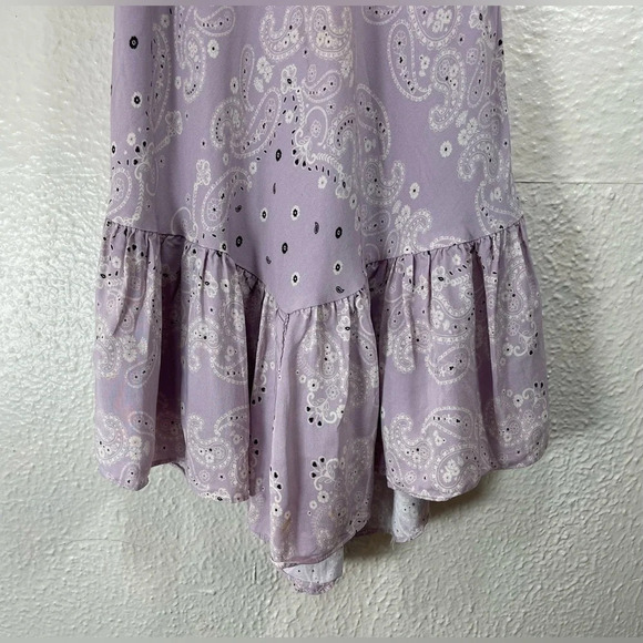 Lovers + Friends Light Purple Bandana Barton Mini Dress Women’s Small Summer - Picture 7 of 16
